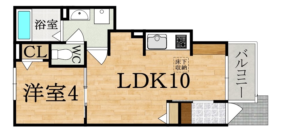 ルナ　ヒルズ 107号室 間取り