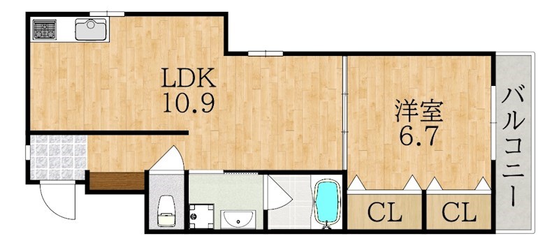 CASAMIA 101号室 間取り