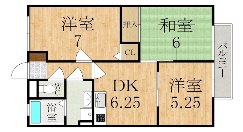 コーポ真菅 105号室 間取り