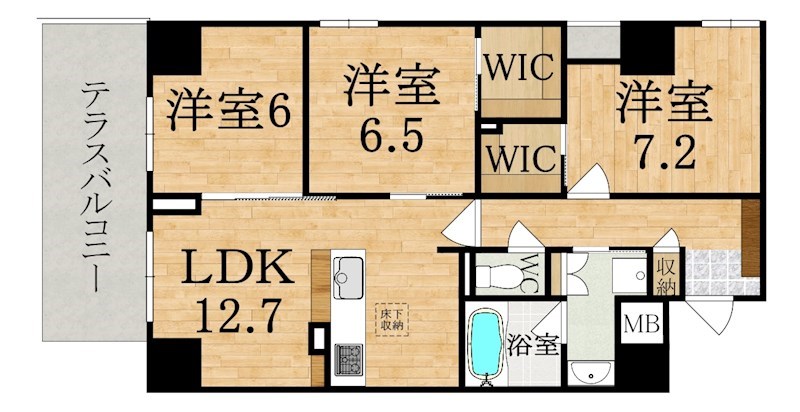 エレガント西大寺 202号室 間取り