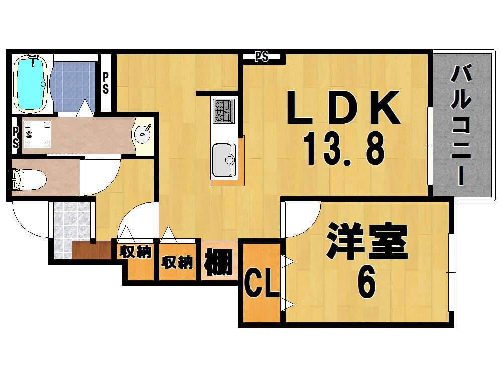 メゾン・カレント 101号室 間取り