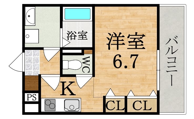 クレアール郡山Ⅰ（1） 間取り