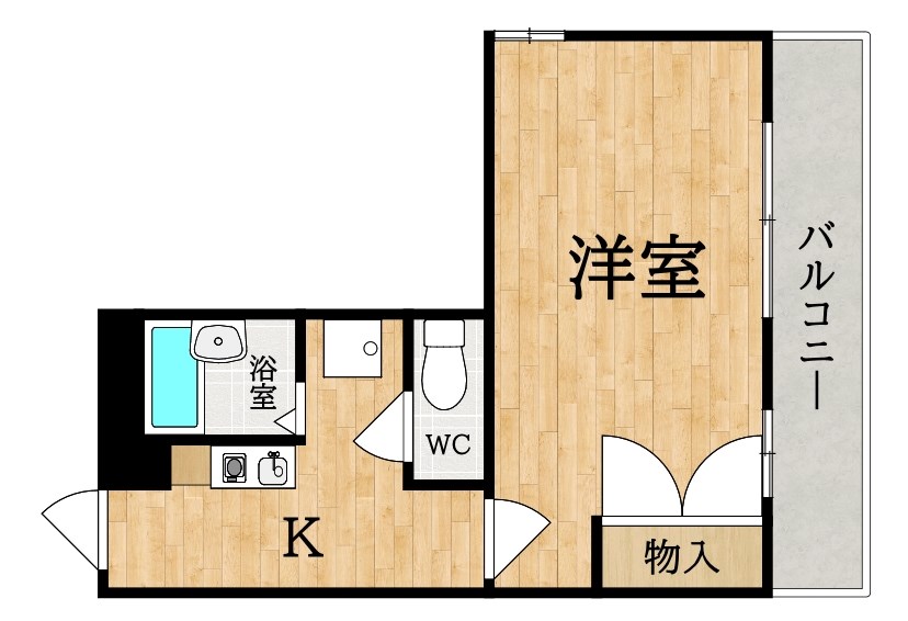 レオパレスルピナス 間取り図