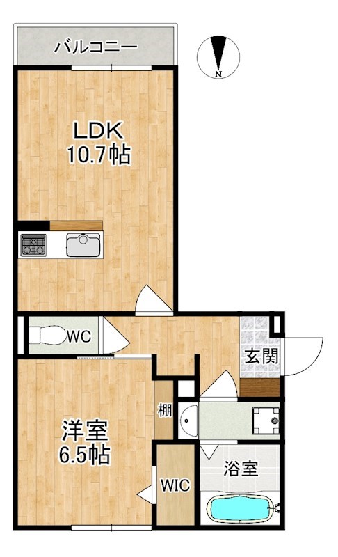 クレアール西九条 間取り図