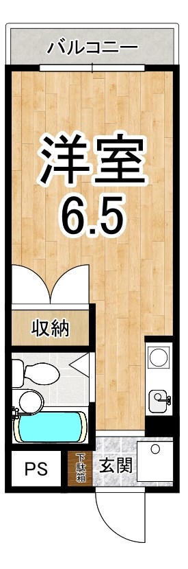 天理グリーンハイツ 402号室 間取り