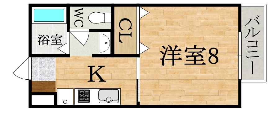 アイビー２１　Ａ 間取り