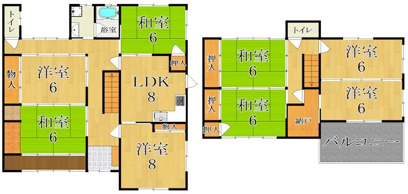 西大寺新町2丁目戸建 間取り