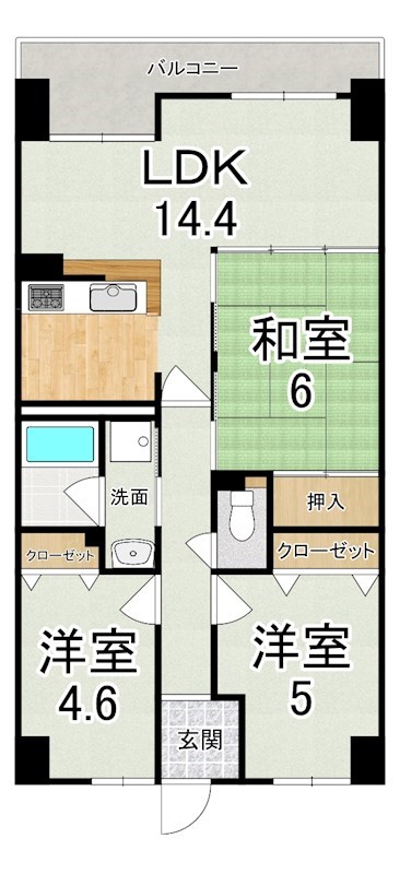 パストラーレ天理 間取り図