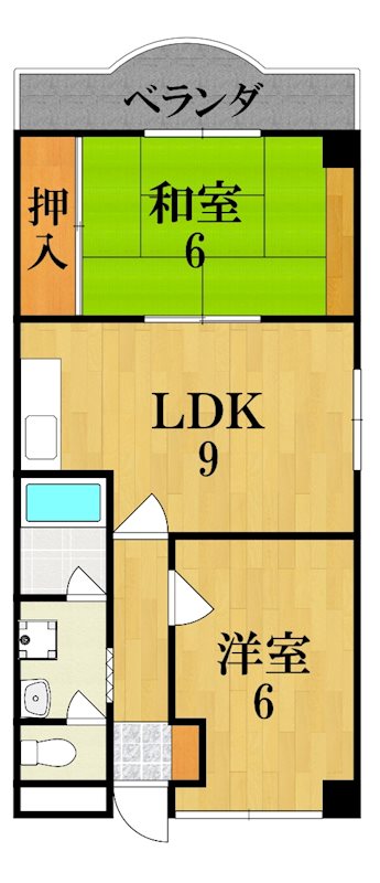 エンブレム王寺 301号室 間取り
