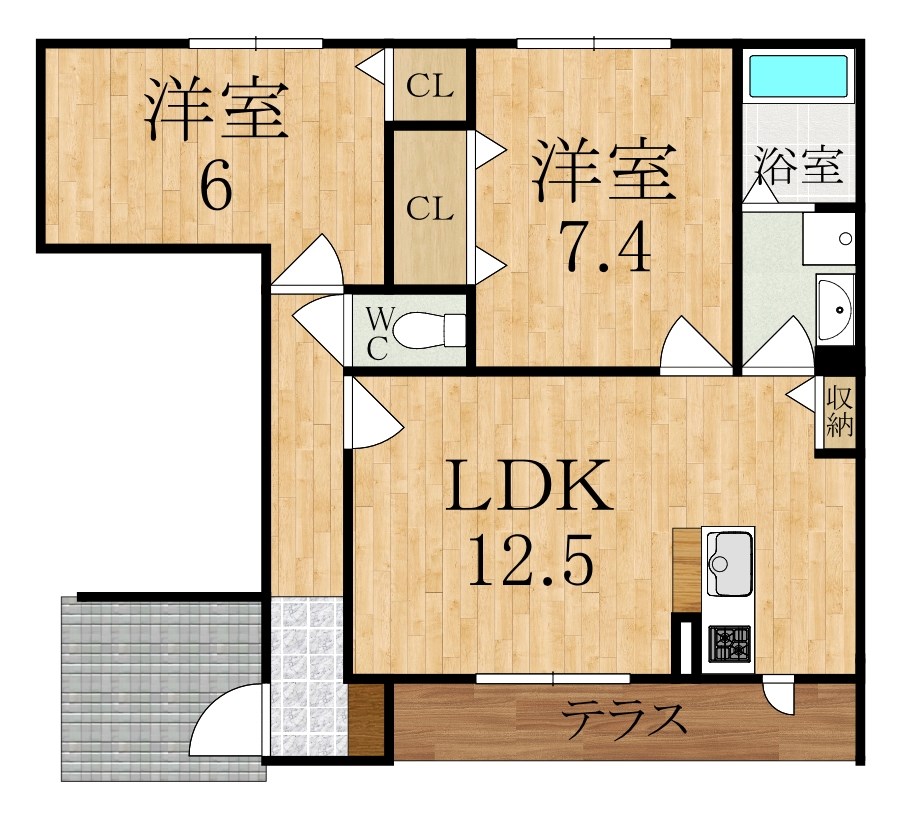 サンライズⅢ 間取り図