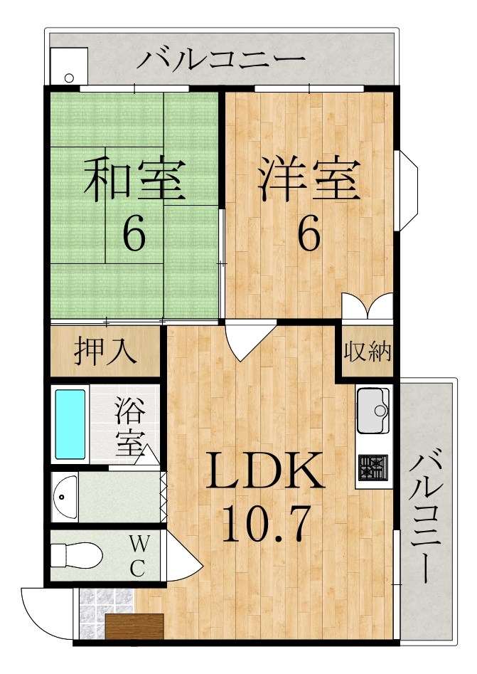 ザ・ノウブルマンション貴人館 305号室 間取り