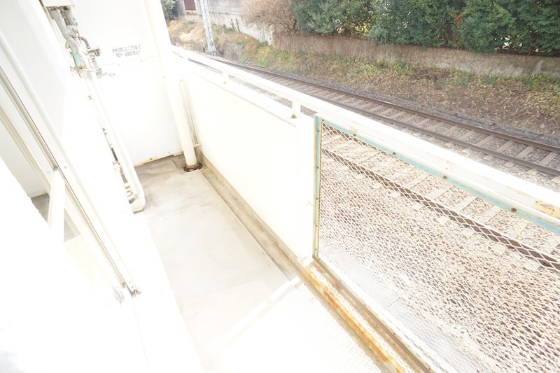 河辺ハイライフコーポ ベランダ