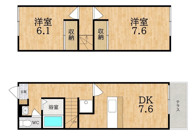 レオパレスＹＡＭＡＤＡｔｗｏ 間取り図