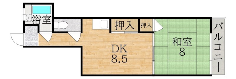 ガーデンハイツ高川 間取り図