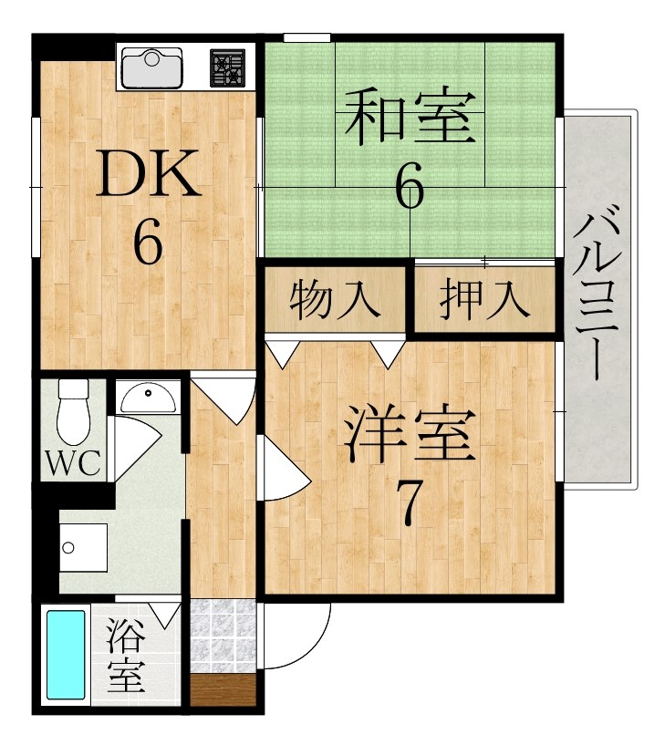 ジュネスコート　A棟 間取り図