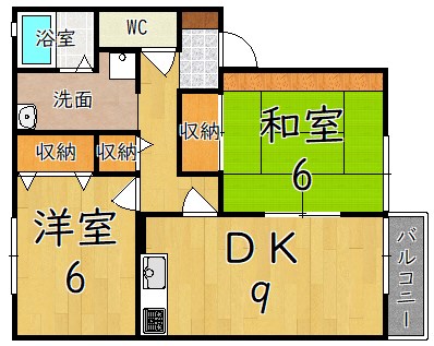 グリーンコートⅢ 103号室 間取り