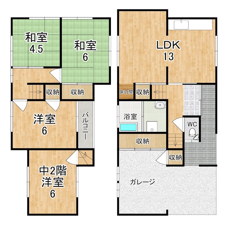 奈良県奈良市東九条町1111-5 間取り