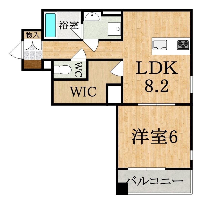 リーガパレス 406号室 間取り