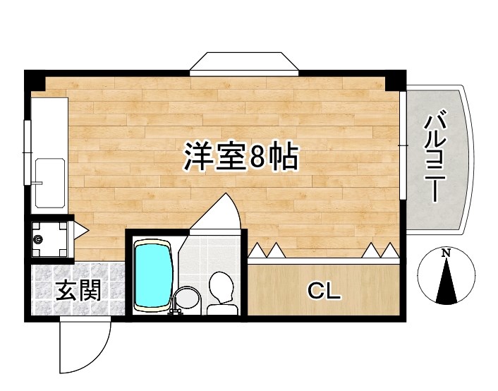 マイホーム新 302号室 間取り