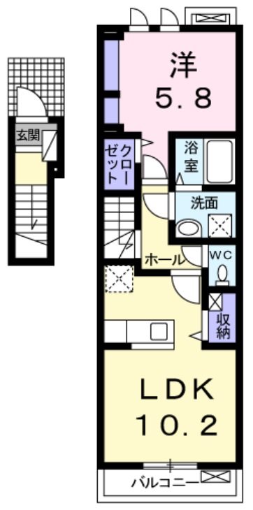 フォンテーヌ　ＮーⅤ 間取り図