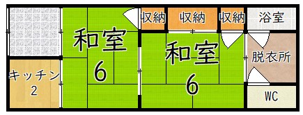 リベルテ葛城 204号室 間取り