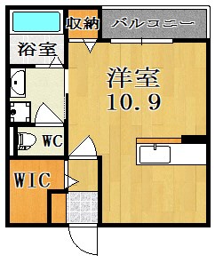 モデルノⅠ 202号室 間取り
