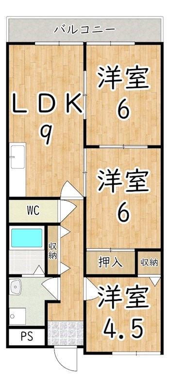 ワシントンアヴェニュー 間取り図