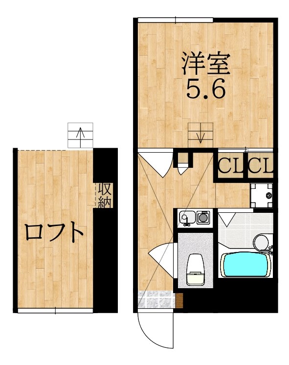 レオパレスAdvance富雄 202号室 間取り