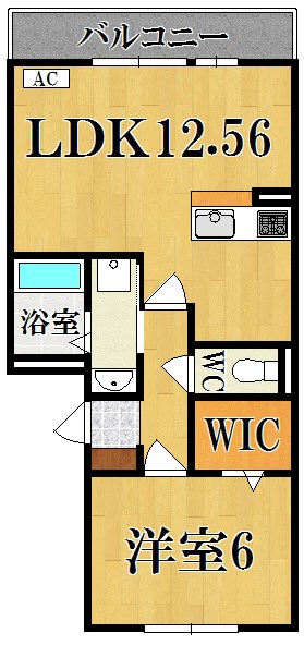 アンソレイユ 303号室 間取り