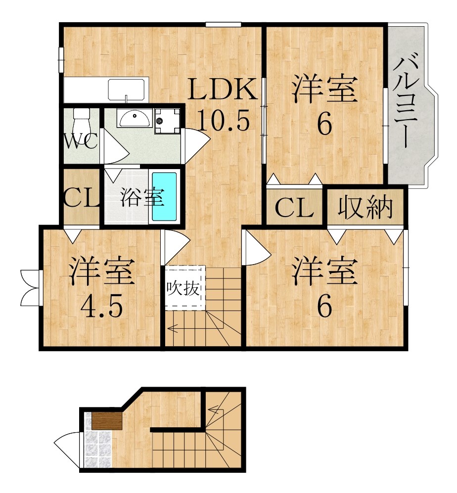 ピュール　Ｃ 間取り図