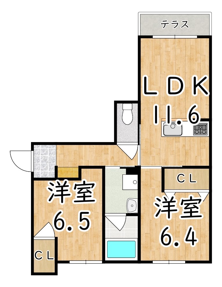 Sha　Maison　STELLA　B 303号室 間取り