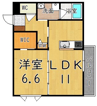 Sha　Maison　LUNA　A 305号室 間取り