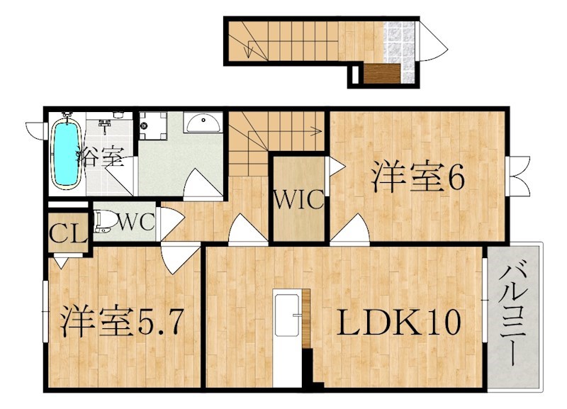 シエルブルーⅡ 間取り図