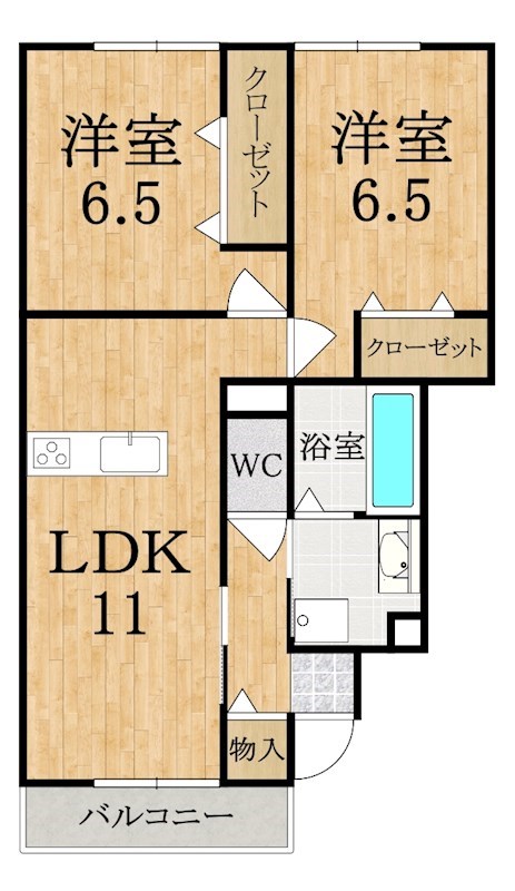 ブリリアントコート 101号室 間取り