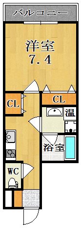 グラディオ新大宮 505号室 間取り
