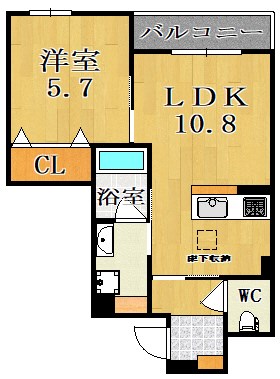 クオリスタ奈良 101号室 間取り