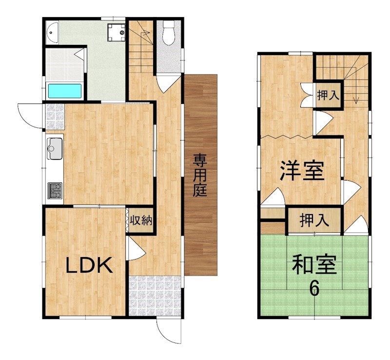 上牧町滝川台2丁目戸建 間取り