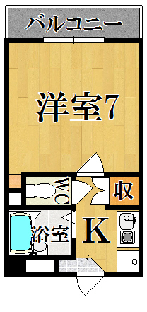 アイリスハイツ６号館 302号室 間取り