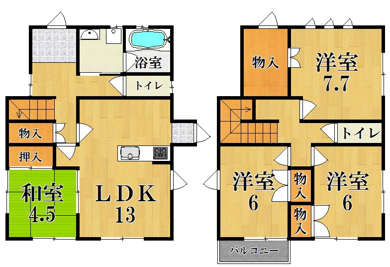 松本タウンハウス6号地 間取り