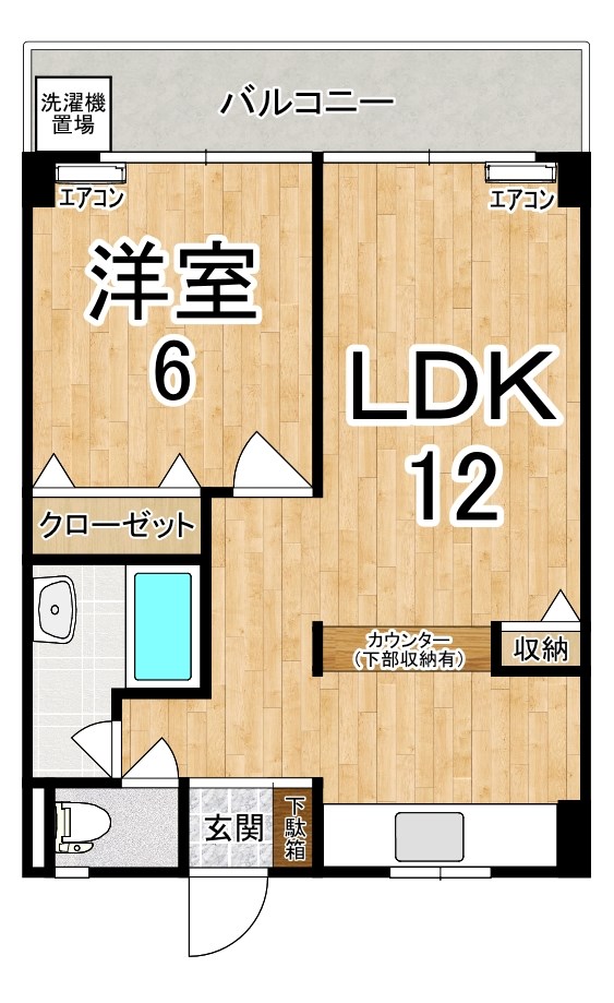 天理ビル 406号室 間取り