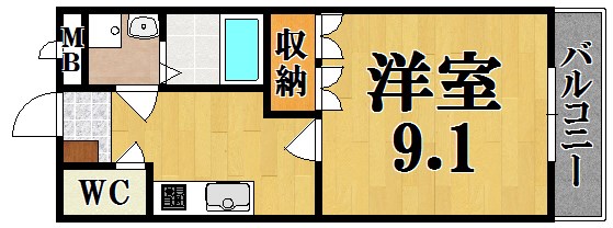 エスベランサ北今市 306号室 間取り