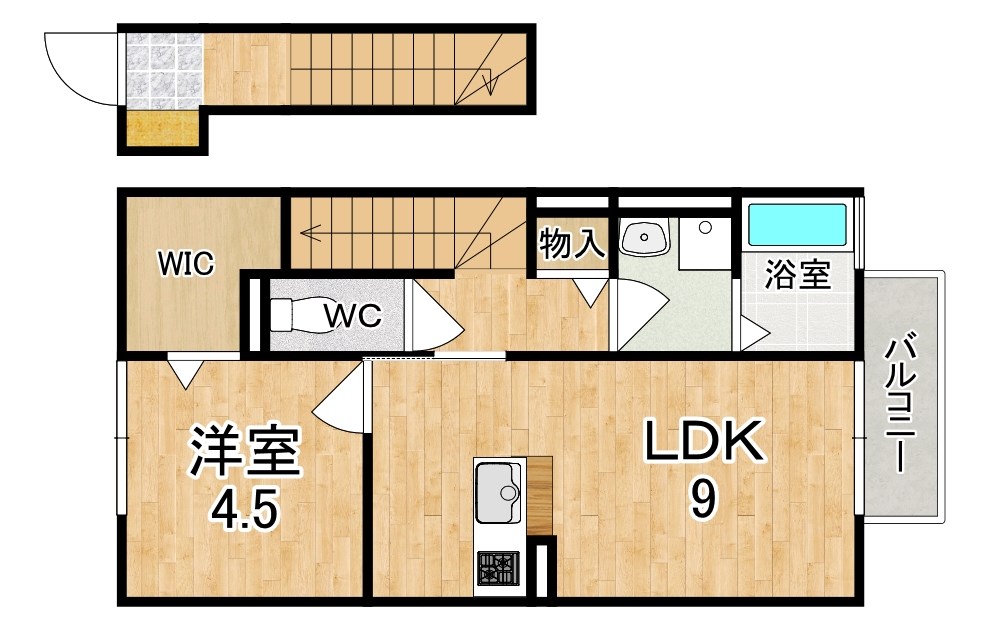 クレストハウス 間取り図