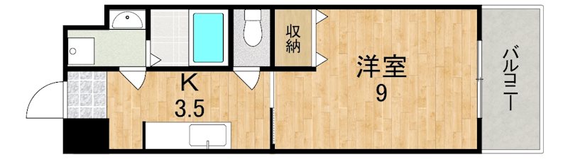 フルーア　ケイ 402号室 間取り