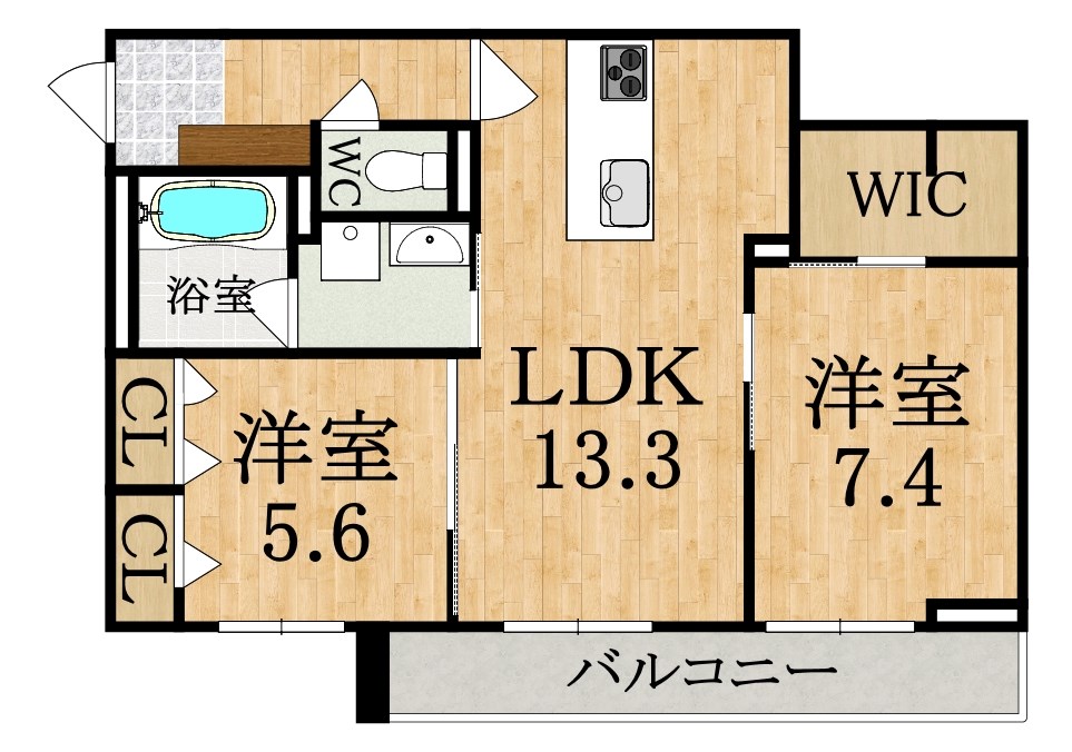 シャーメゾン　アリビオ 203号室 間取り