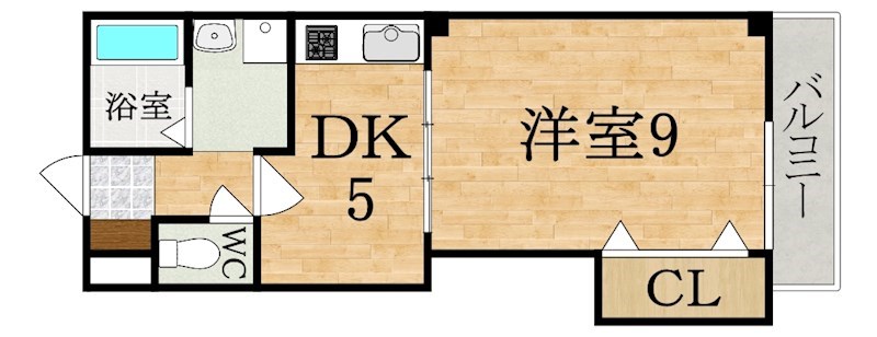 クレールハイム 105号室 間取り