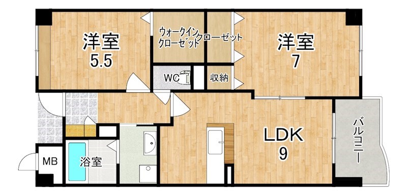 ベル　コリーヌ 103号室 間取り