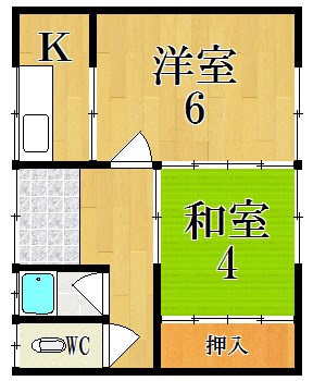 平野コーポ 間取り図