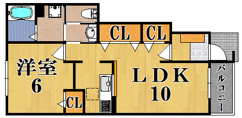 カルム　プロムナード 103号室 間取り