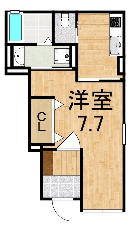 Ruhe（ルーエ） 101号室 間取り