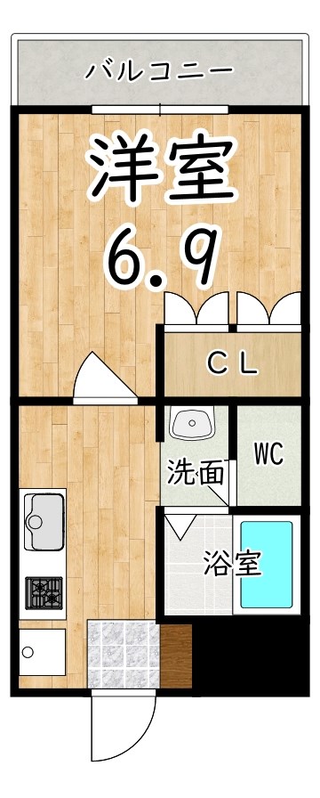 ルナピアッツァ弐番館 202号室 間取り
